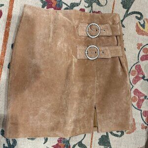 Blank NYC Suede Mini Skirt, Size 24